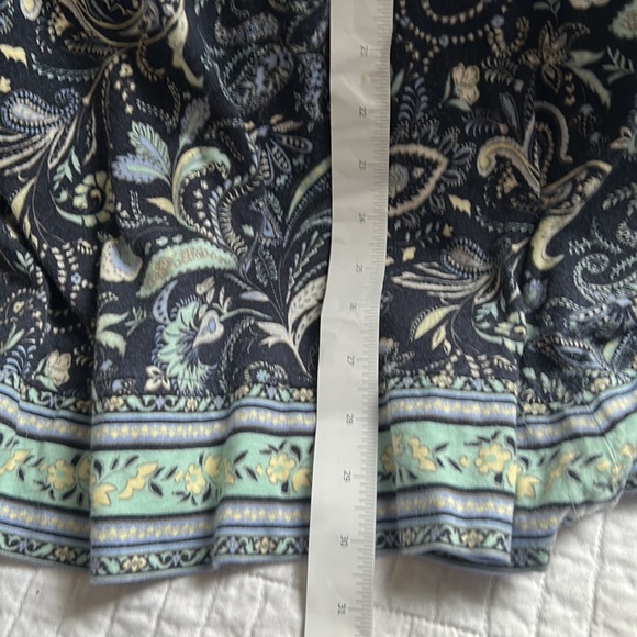 J. Jill Paisley Blue Tunic Top.    Size Medium - Picture 7 of 12